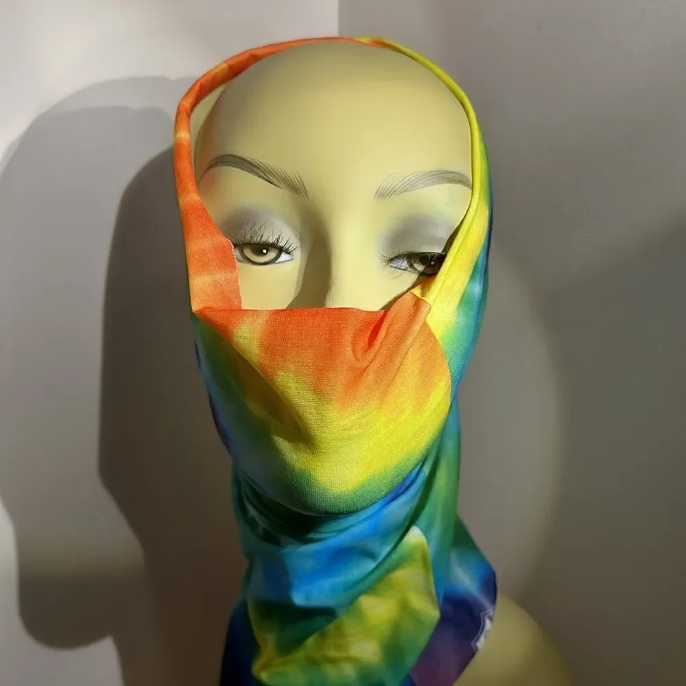 Face Shield Mask Gator Head Wrap Sugar Skull Day of the Dead Halloween